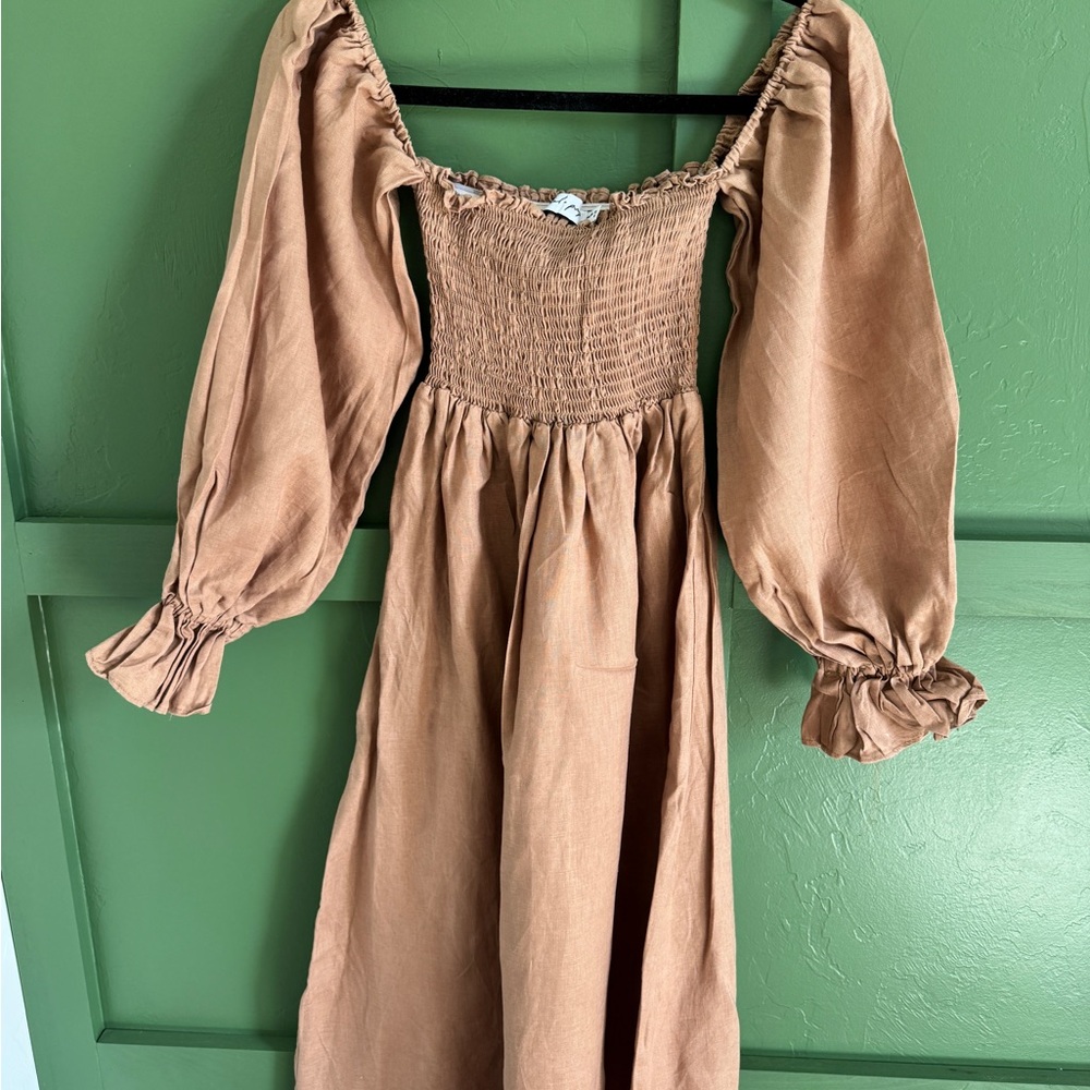 Petal & Pup Tan Maxi Dress - Picture 7 of 8